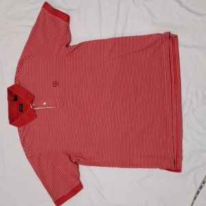 IZOD Men's Striped Short Sleeve Polo Shirt